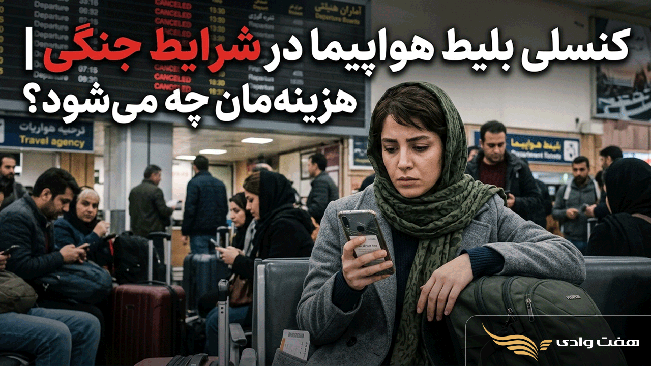 کنسلی بلیط هواپیما در شرایط جنگی