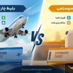 تفاوت بلیط چارتری و سیستمی؛ راهنمای جامع مسافران