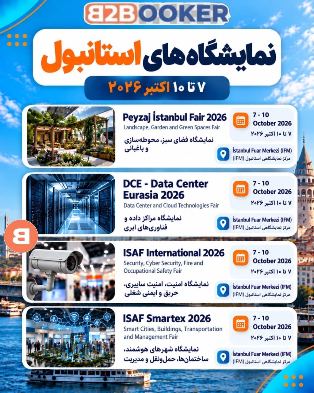 Istanbul Exhibitions: October 7–10, 2026
